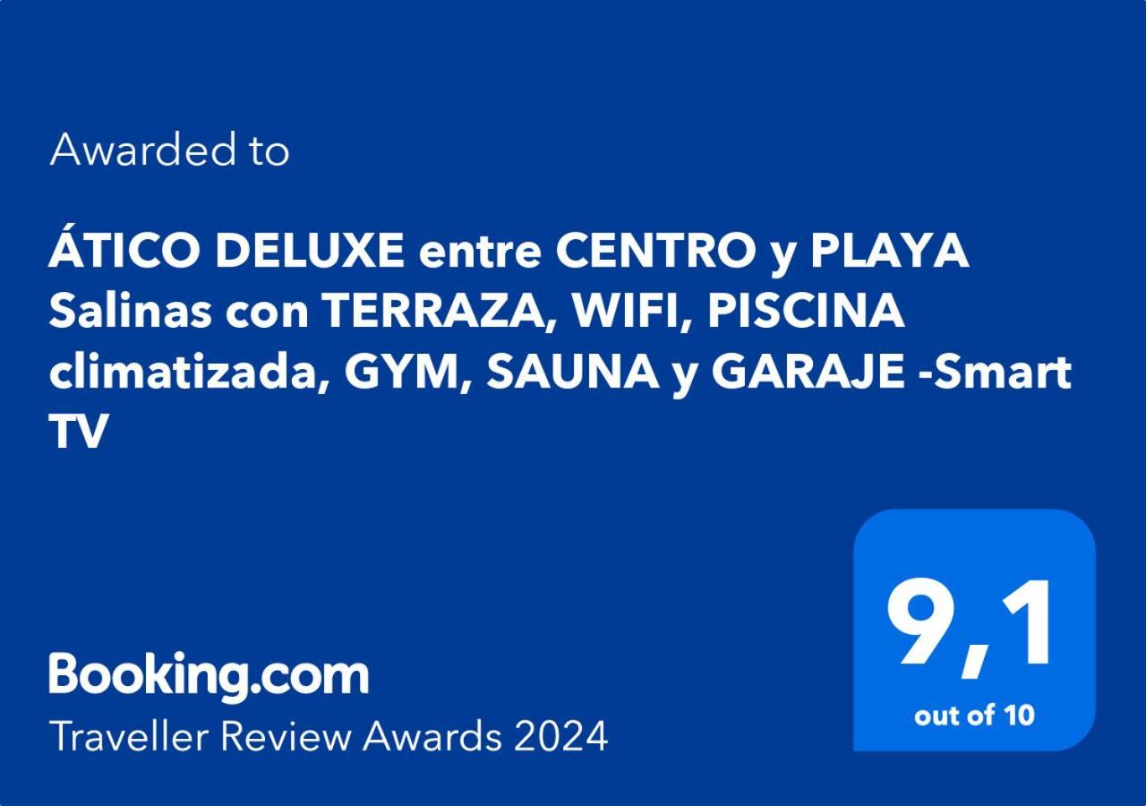 Atico Deluxe Entre Centro Y Playa Salinas Con Terraza, Wifi, Piscina Climatizada, Gym, Sauna Y Garaje -Smart Tv Roquetas de Mar Exteriér fotografie